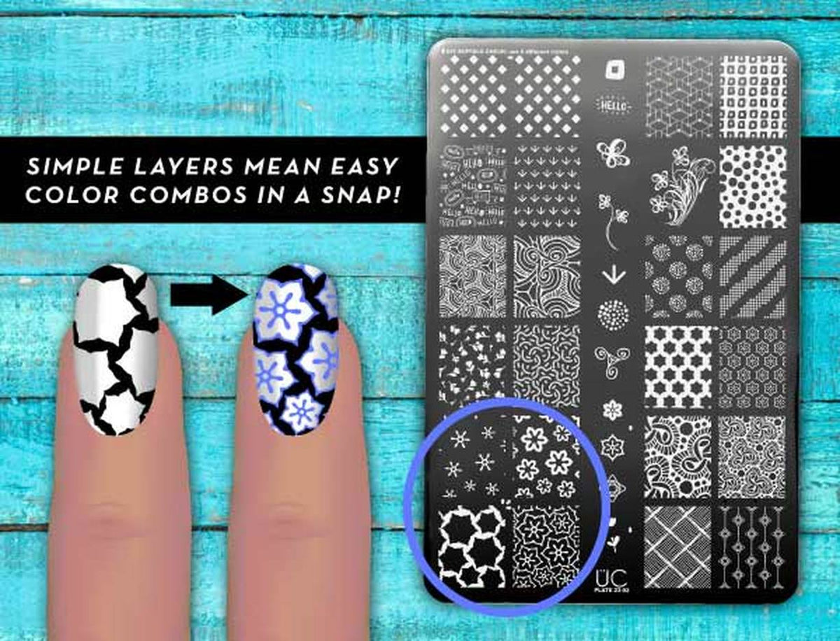Collection 23 - Set of 3 Uber Chic Stamping Plates