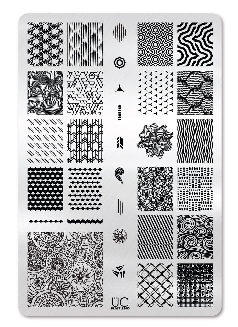 Collection 22 - Set of 3 Uber Chic Stamping Plates