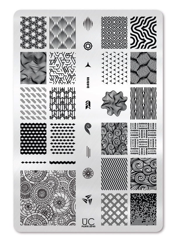 Collection 22 - Set of 3 Uber Chic Stamping Plates