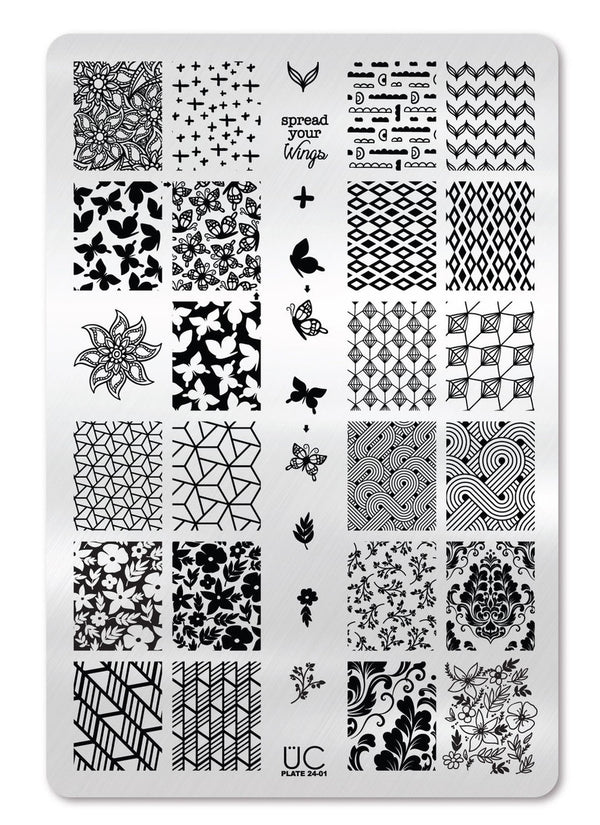 Collection 24 - Set of 3 Uber Chic Stamping Plates
