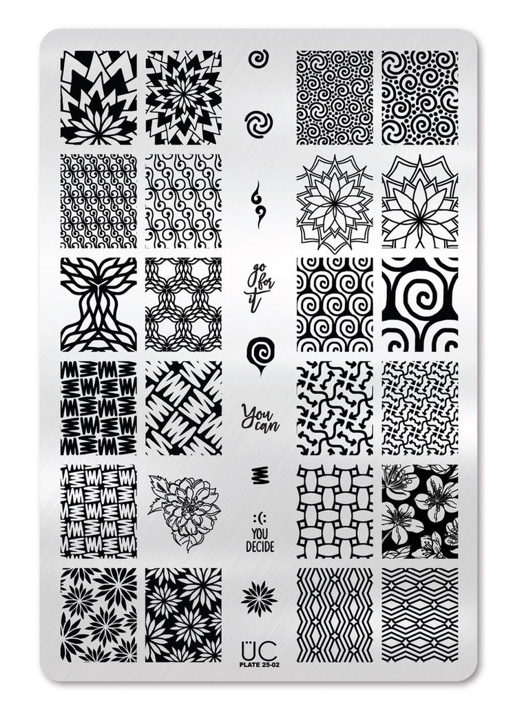 Collection 25 - Set of 3 Uber Chic Stamping Plates