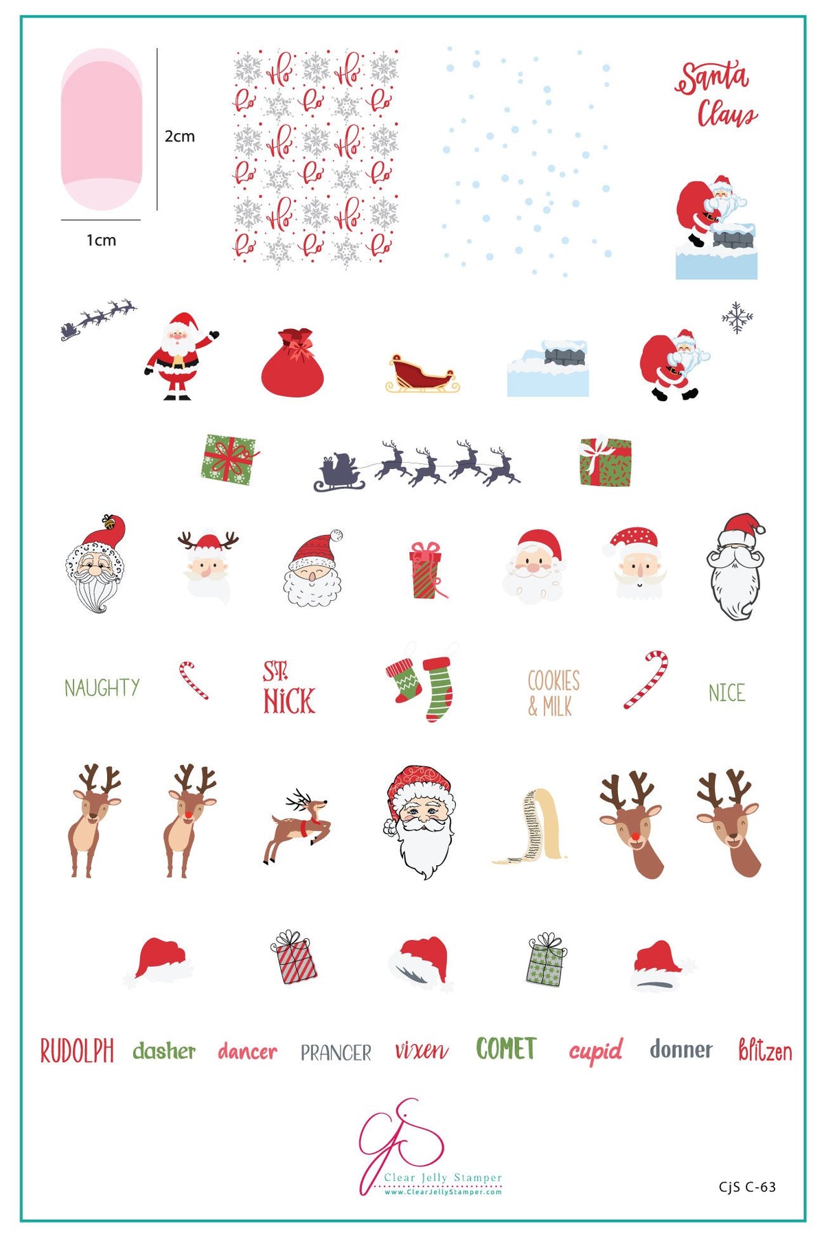 Dear Santa (CjS C-63) - Clear Jelly Stamping Plate Main image