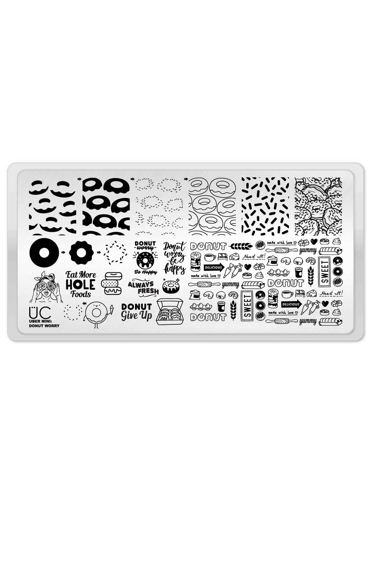 Donut Worry - Uber Chic Mini Stamping Plate