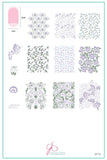 English Garden Swirls (CjS-173) -  Clear Jelly Stamping Plate