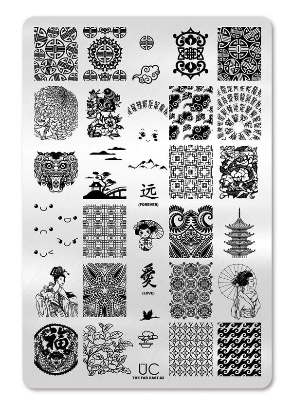 Far East 2 - Uber Chic Stamping Plate
