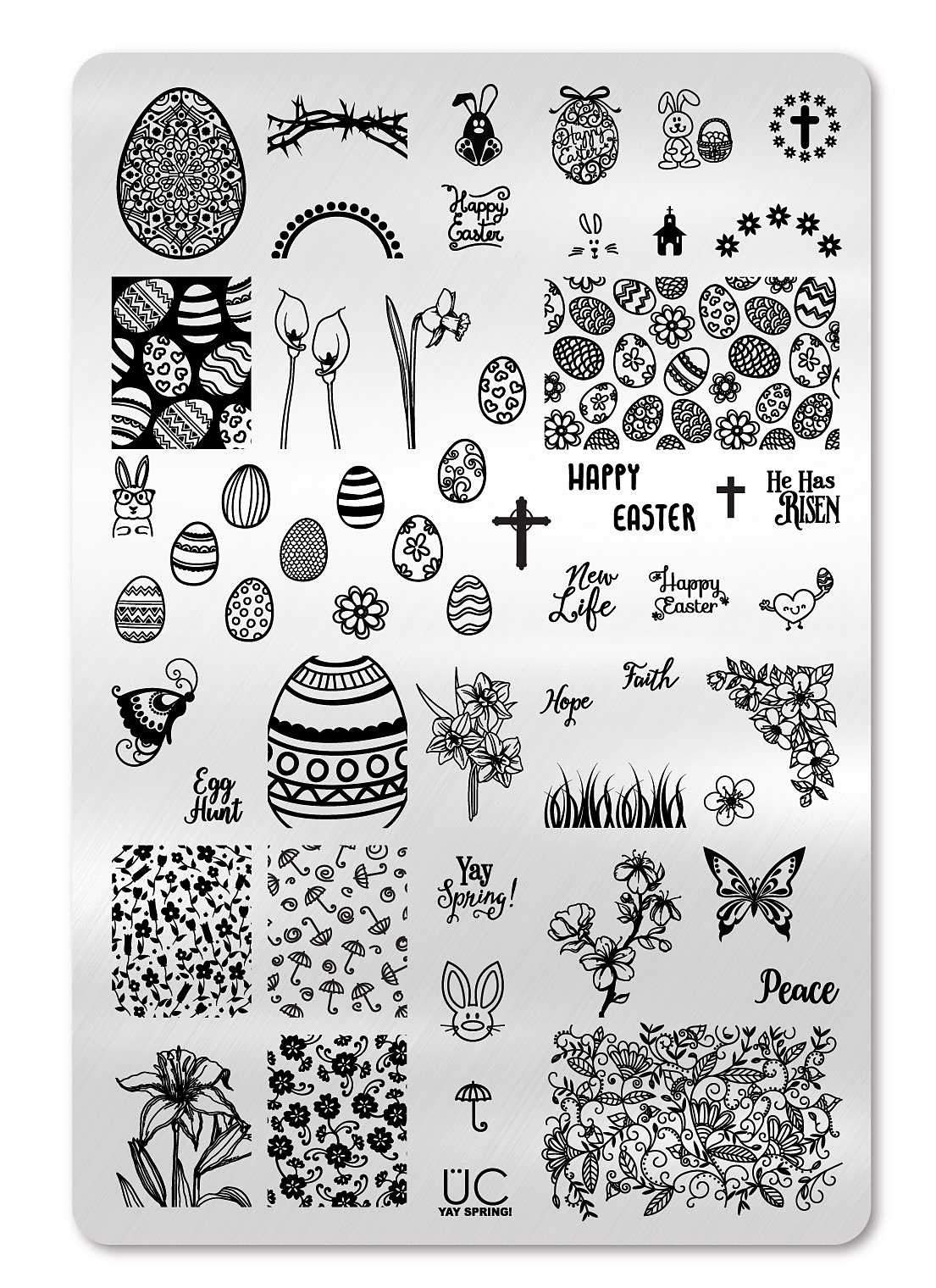 Yay Spring -  Uber Chic Stamping Plate Main image