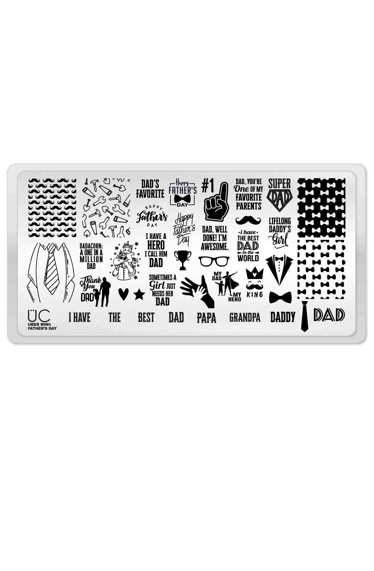Father's Day - Uber Chic Mini Stamping Plate Main image
