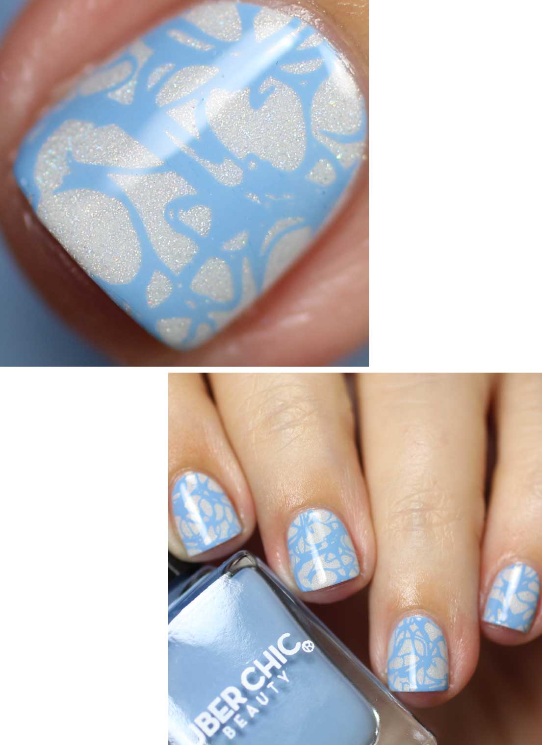 Fluid Movement - Liquid Textures - Uber Chic Mini Stamping Plate