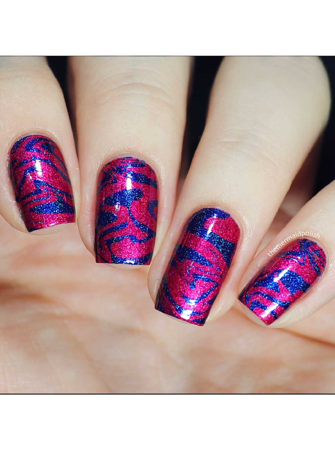 Fluid Movement - Liquid Textures - Uber Chic Mini Stamping Plate