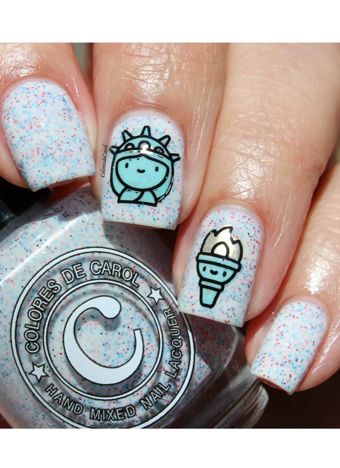 Fourth of July Kawaii - Uber Chic Mini Stamping Plate