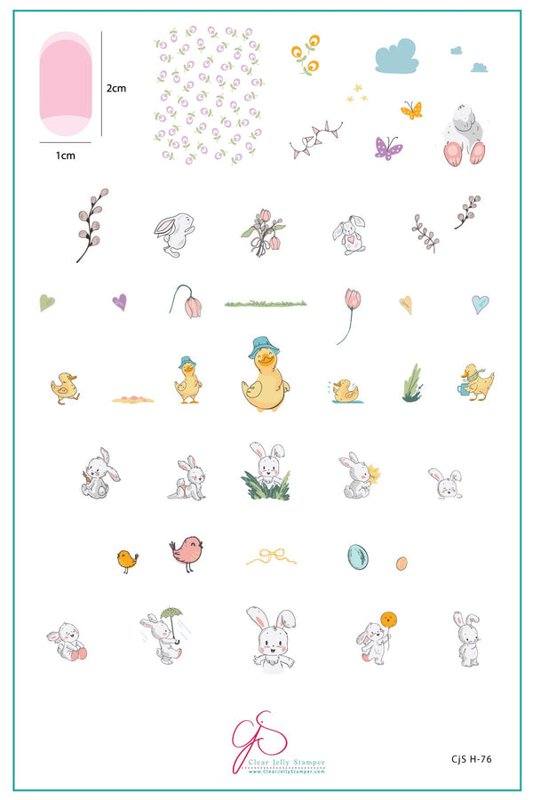 Fuzzy Easter (CjSH-76) - Clear Jelly Stamping Plate