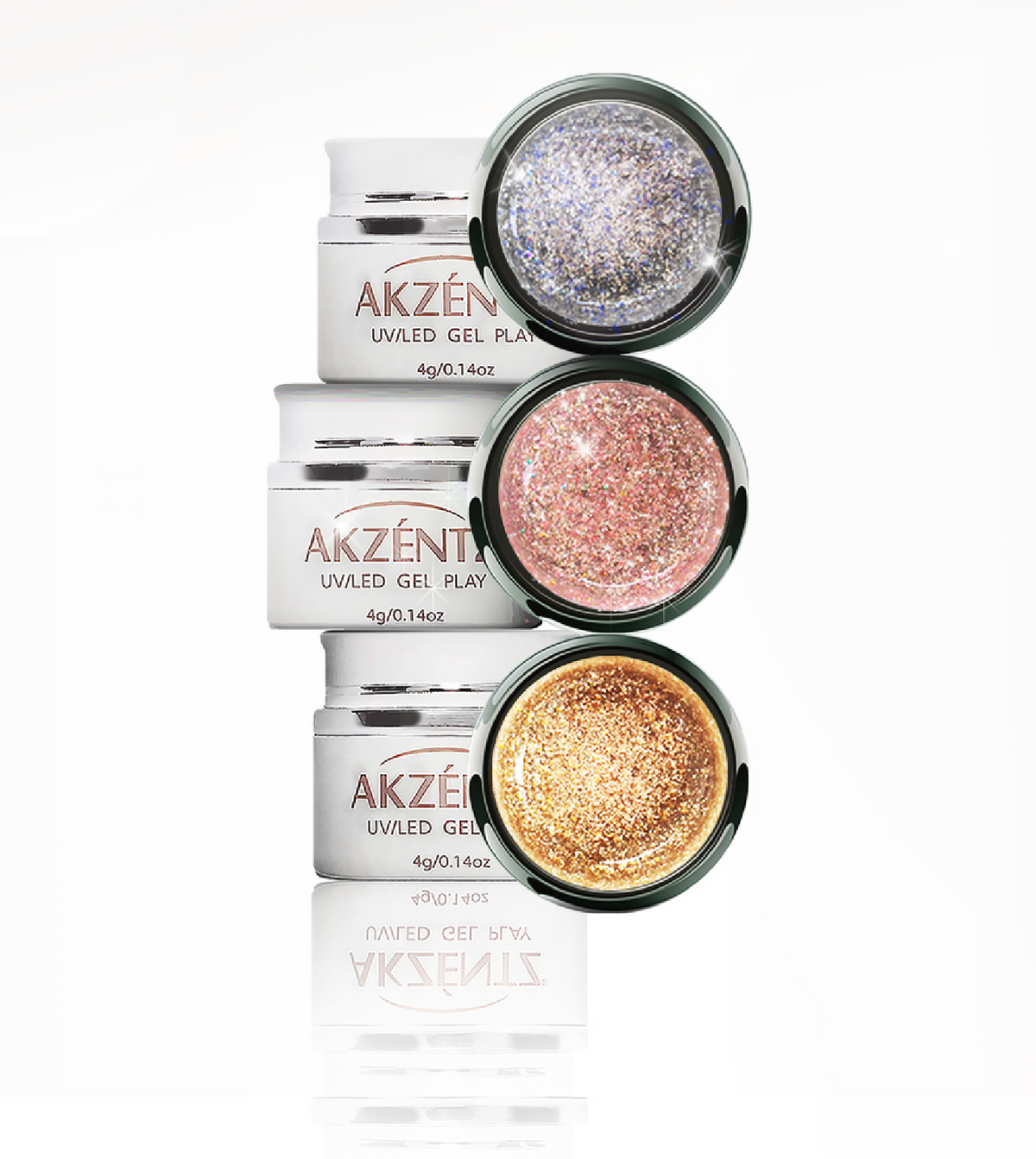 FULL SIZE Celestial 2 Glitter Collection - Nebula, Nova & Astra - Gel Play UV/LED Main image