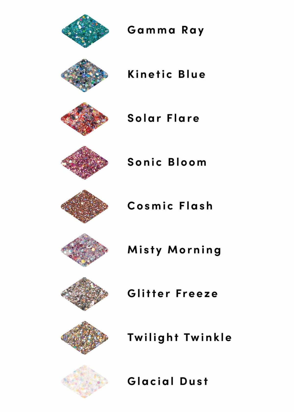 Sky Dust Glitter Gel Set of 9