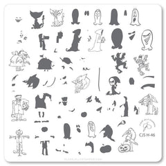 Spooky Tunes (CjSH-46) - CJS Medium Stamping Plate