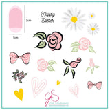 Easter Egg Dainty Decals (CjSH-54)  - CJS Medium Stamping Plate