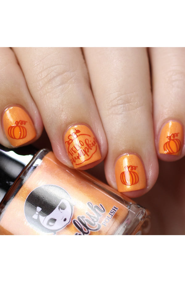 Hello Fall & Pumpkin Spice - Uber Chic Mini Stamping Plate