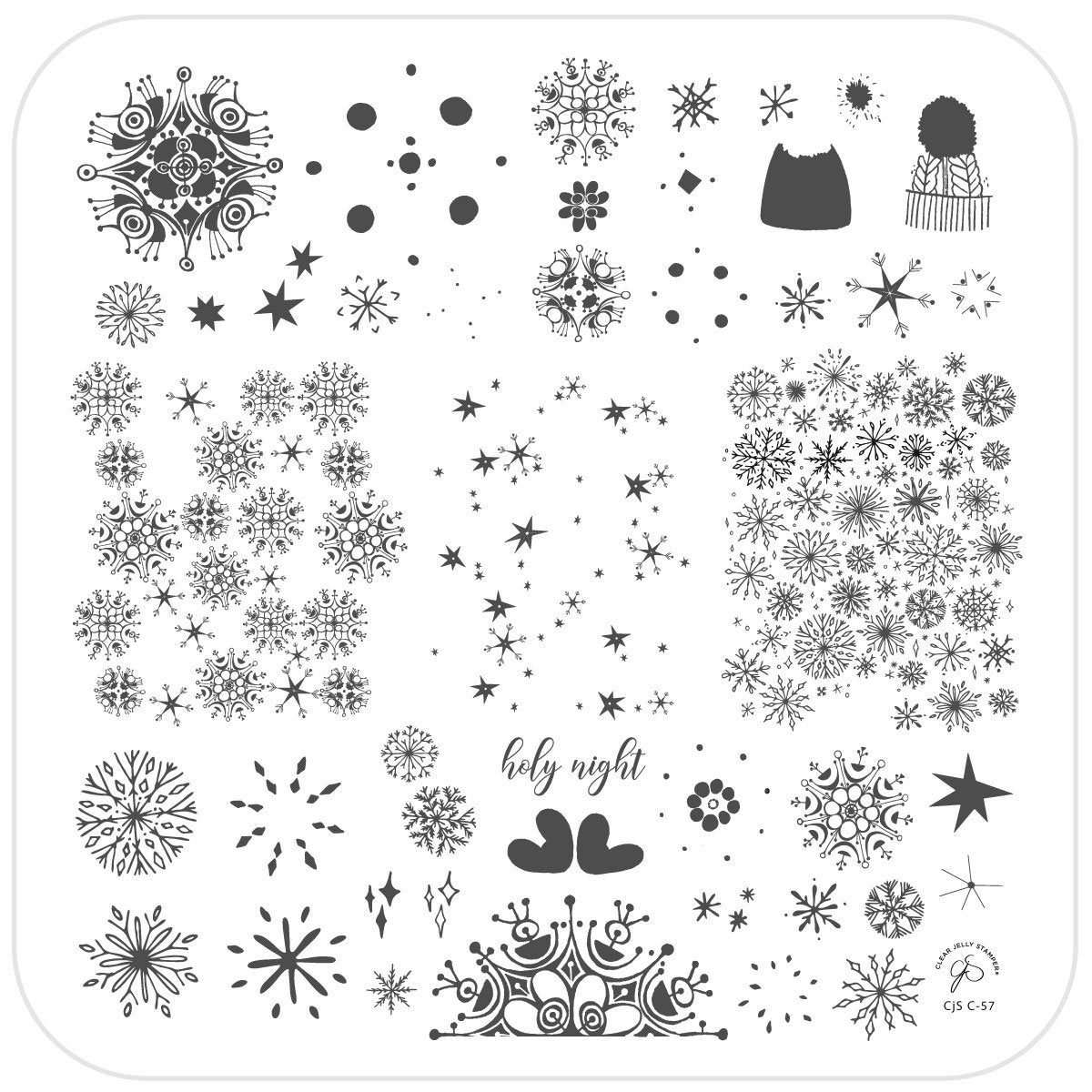 Holy Night (CjS-C-57) - CJS Medium Stamping Plate Main image