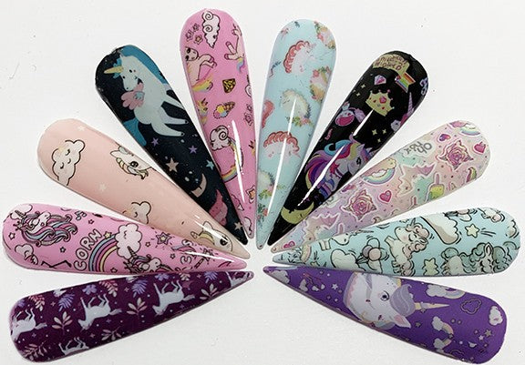 Unicorns Foil Set - I Believe! - 10pc