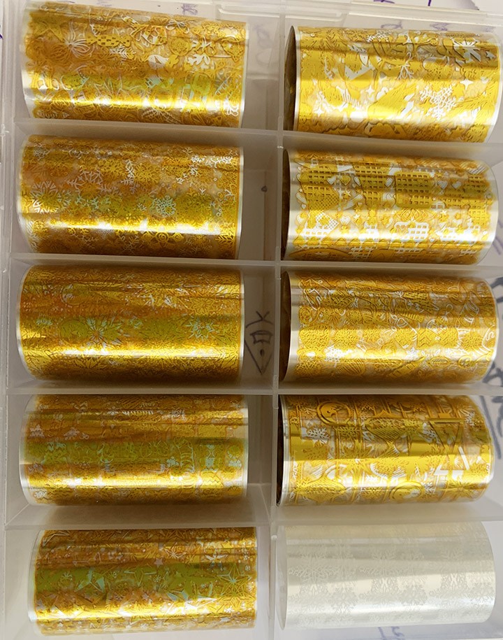 Golden Christmas Foil Set - 10pc Secondary image