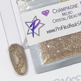Micro Crystal/Bead Mix Champagne