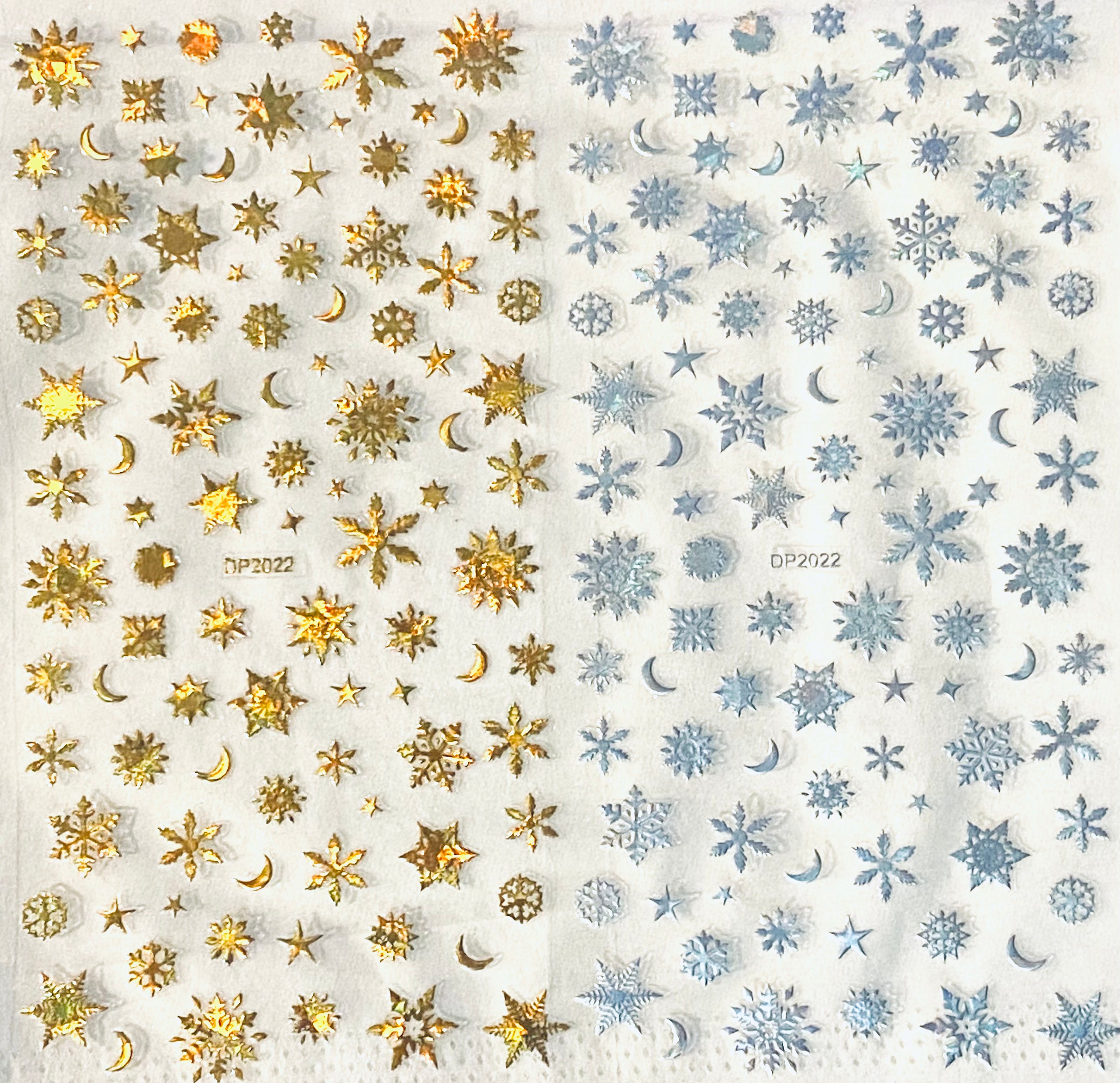 Pasties - Snowflakes Gold & Silver 2pc Main image