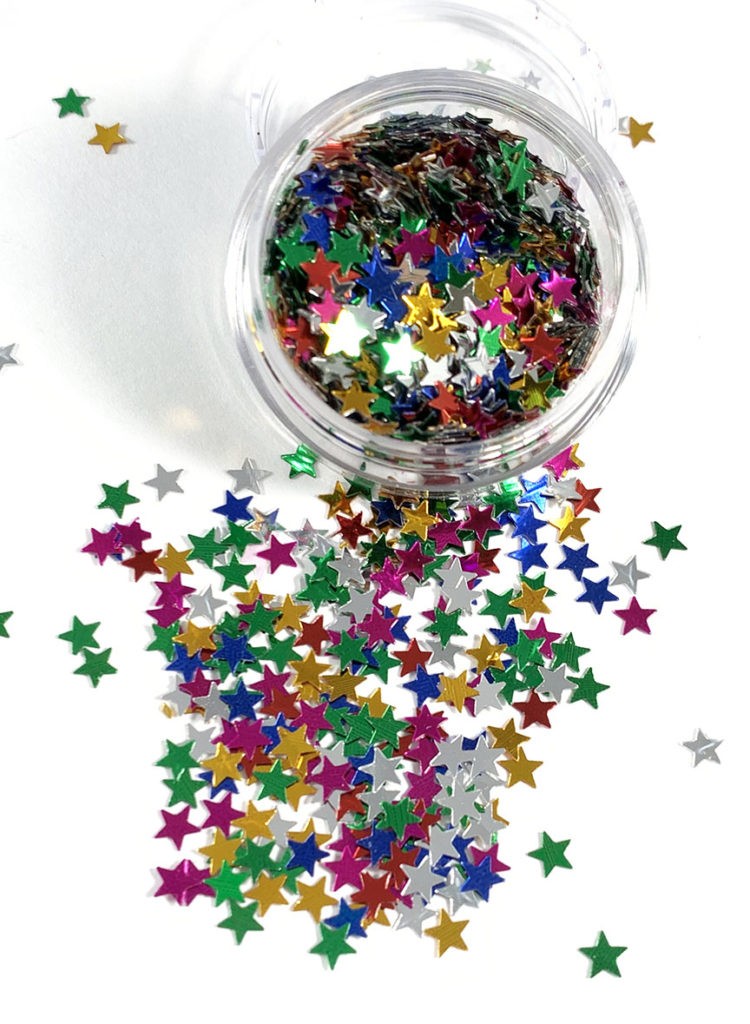Rainbow Stars Metallic - Confetti Glitter Main image