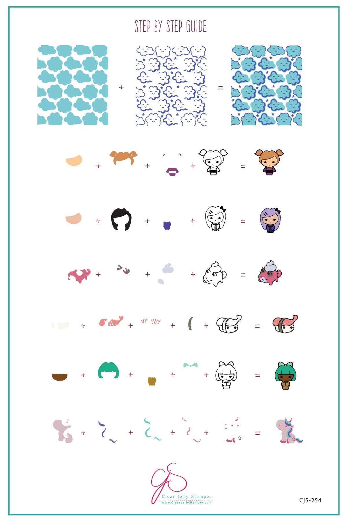 Kawaii (CjS-254) - Clear Jelly Stamping Plate Secondary image
