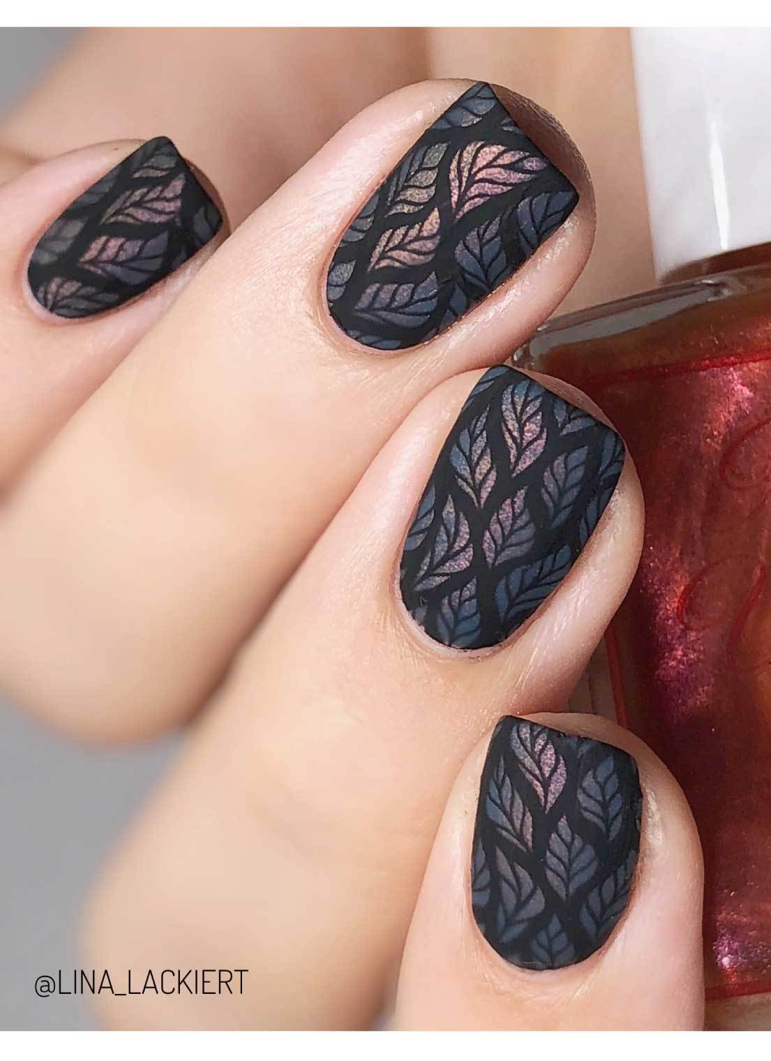 Lovely Leaves 5 - Uber Chic Stamping Plate Secondary image