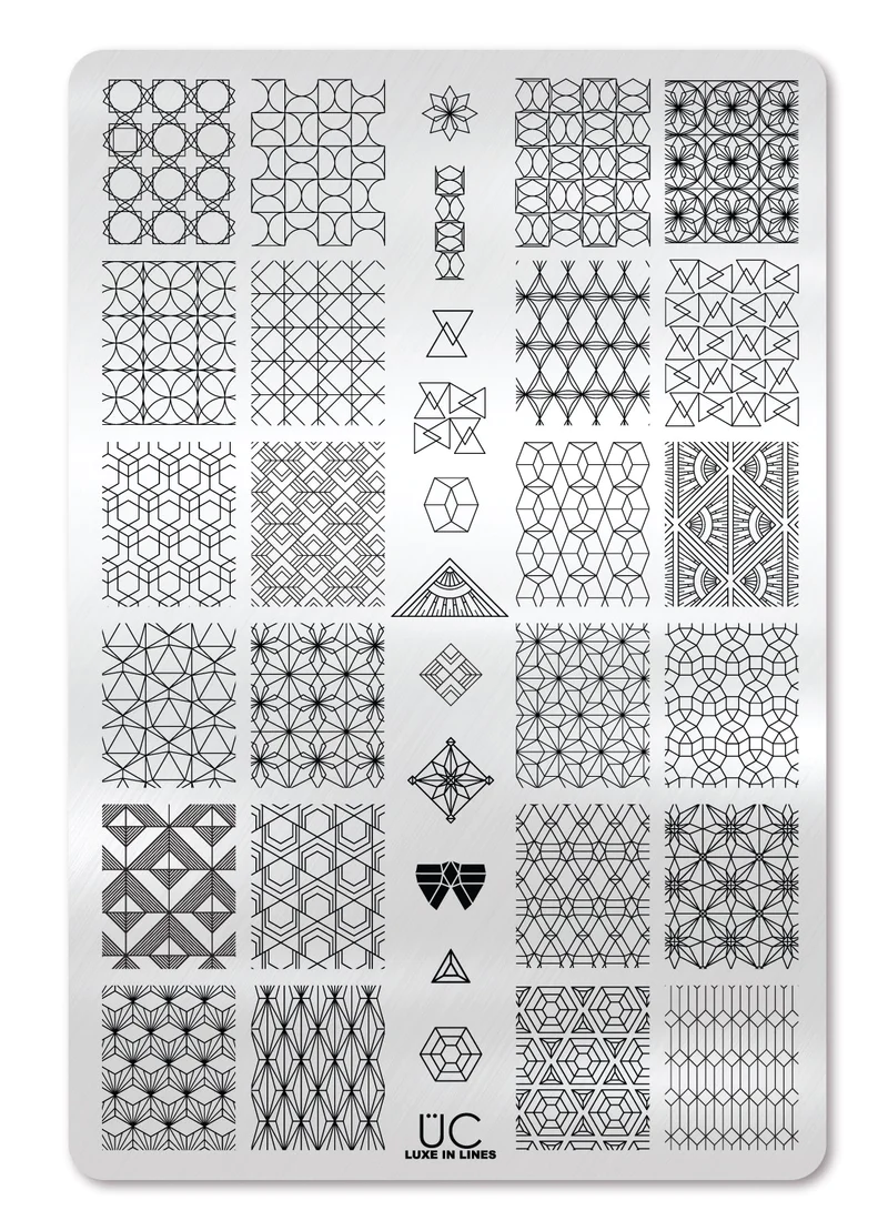 Luxe In Lines -  Uber Chic Stamping Plate