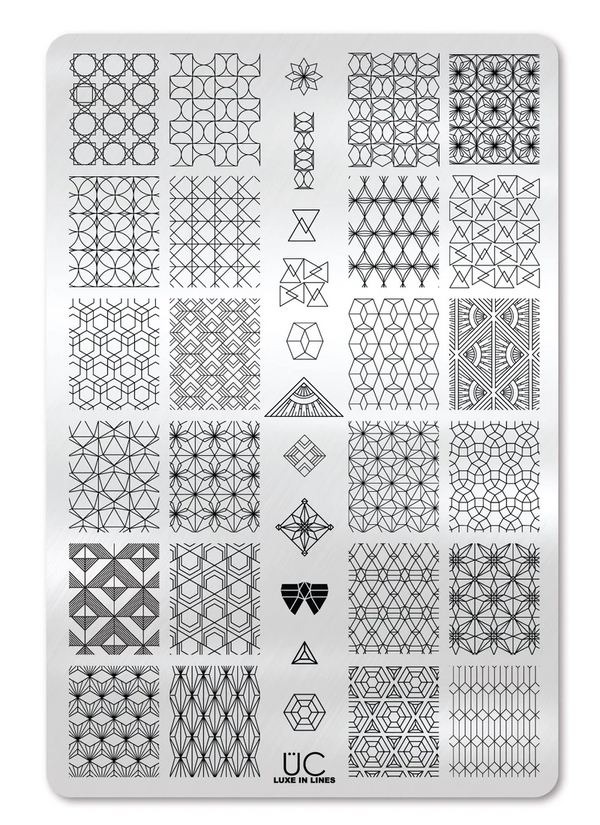 Luxe In Lines -  Uber Chic Stamping Plate