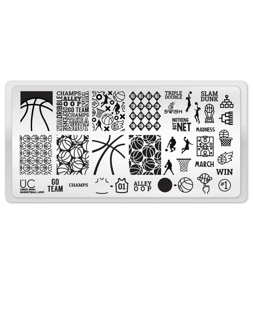 Basketball Love - Uber Chic Mini Stamping Plate
