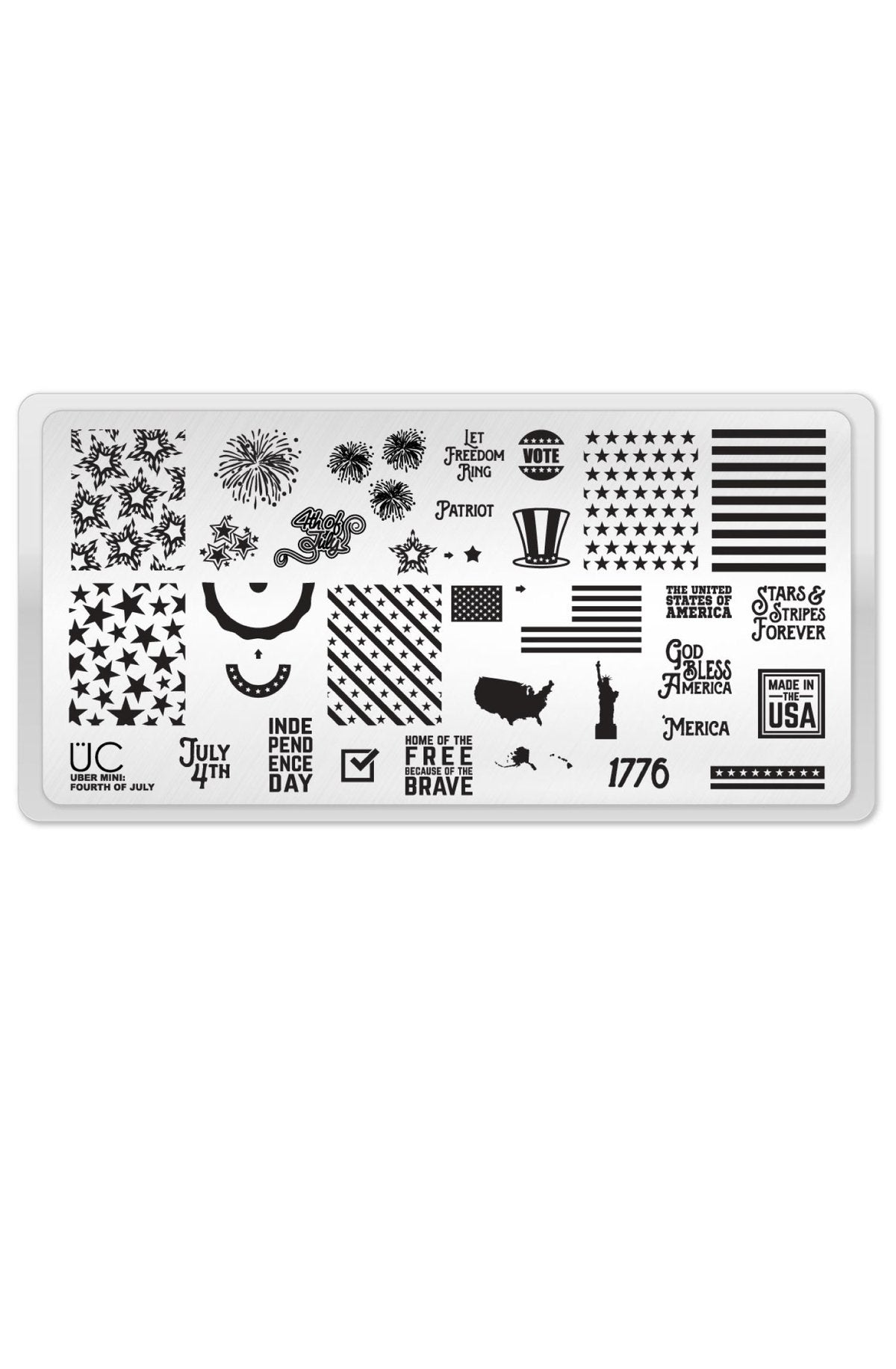 Fourth of July - Uber Chic Mini Stamping Plate Main image