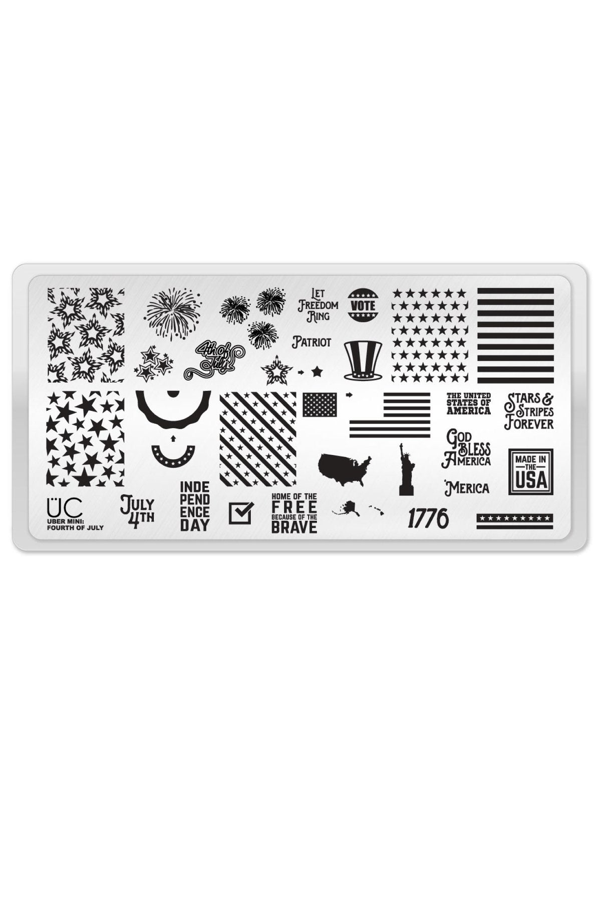 Fourth of July - Uber Chic Mini Stamping Plate