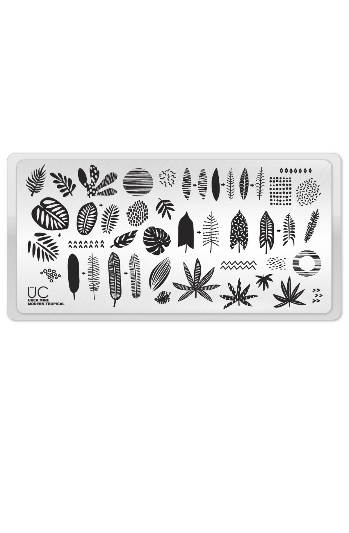 Modern Tropical - Uber Chic Mini Stamping Plate