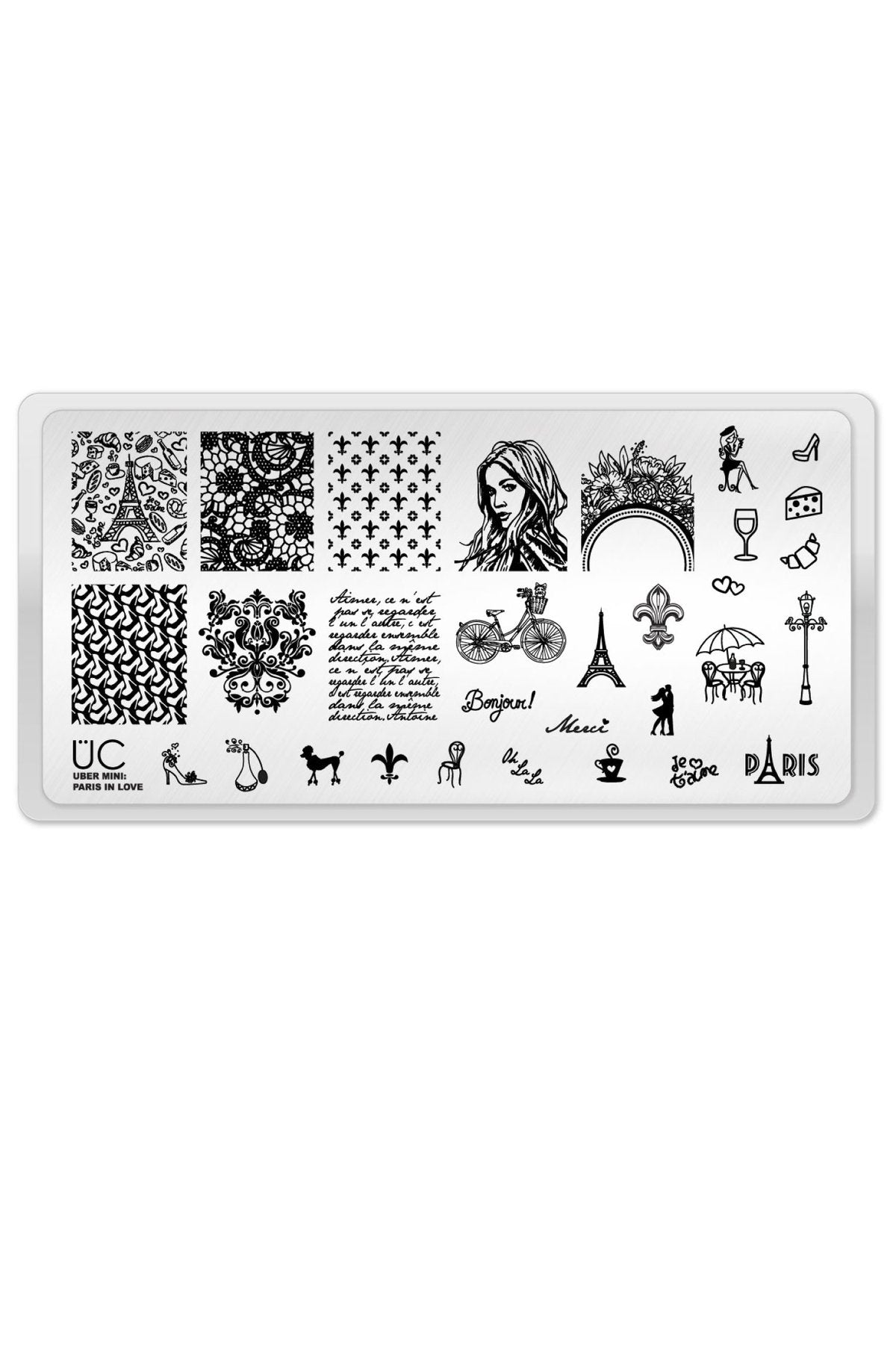 Paris in Love - Uber Chic Mini Stamping Plate