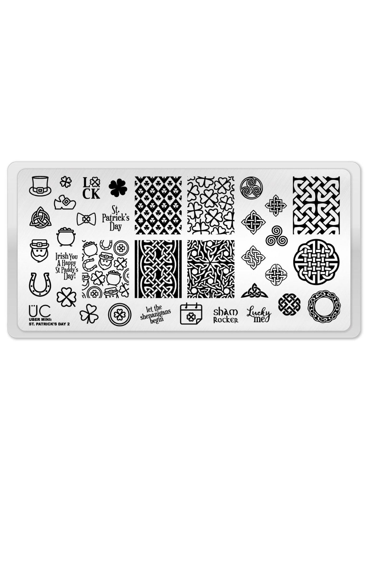 St Patrick's Day 2 - Uber Chic Mini Stamping Plate Main image