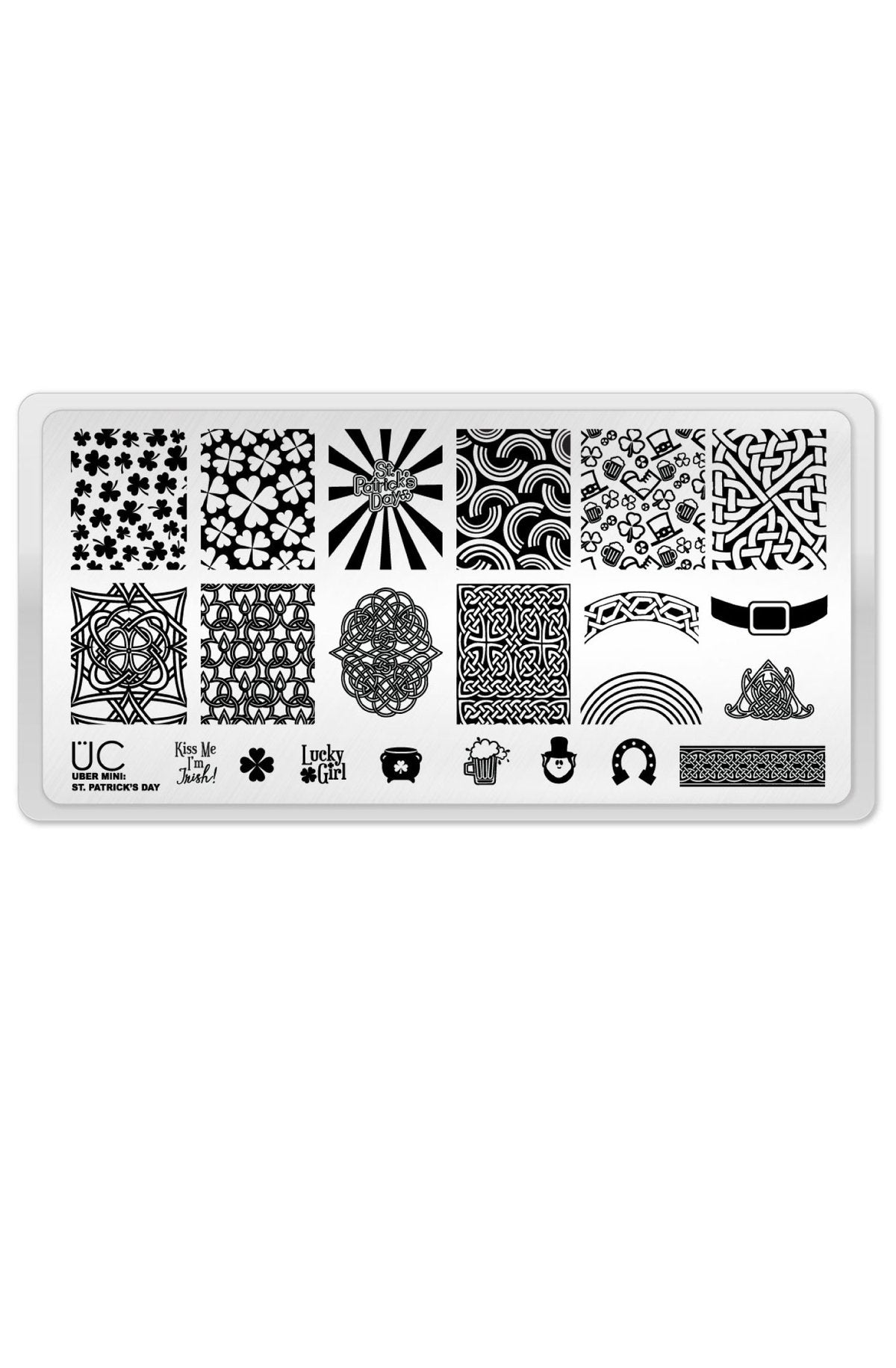 St Patrick's Day 1 - Uber Chic Mini Stamping Plate Main image