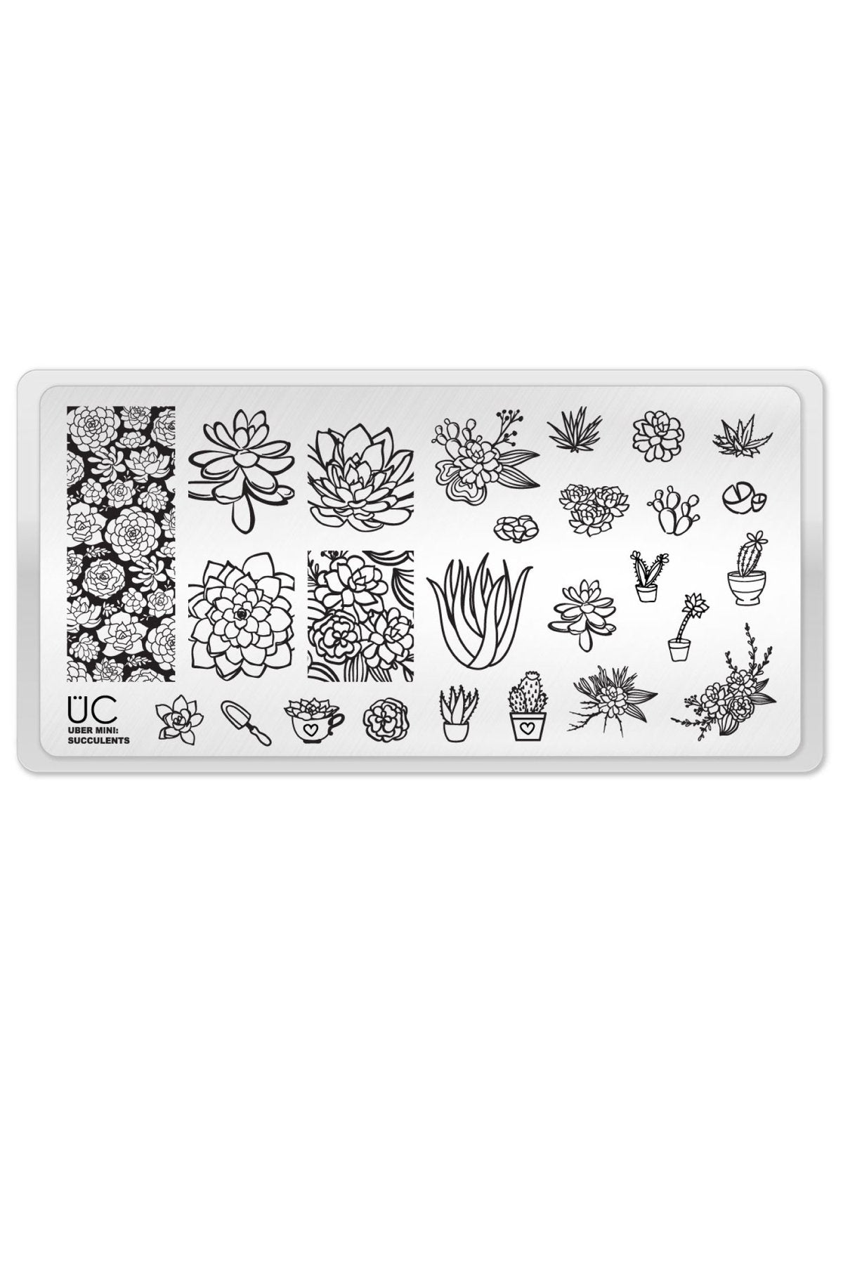 Succulents - Uber Chic Mini Stamping Plate Main image