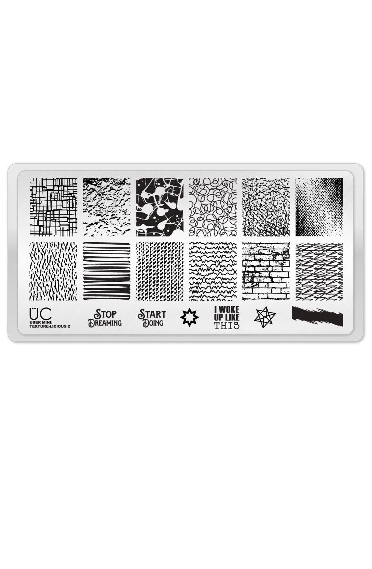 Texture-licious 2 - Uber Chic Mini Stamping Plate Main image