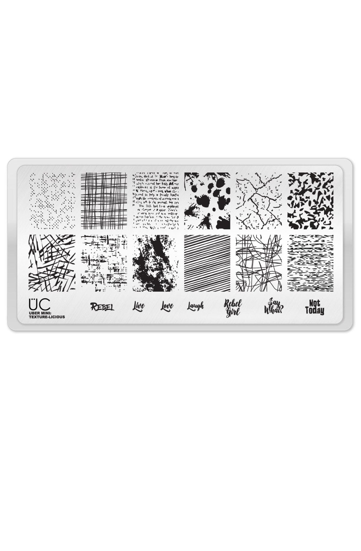 Texture-licious 1 - Uber Chic Mini Stamping Plate Main image