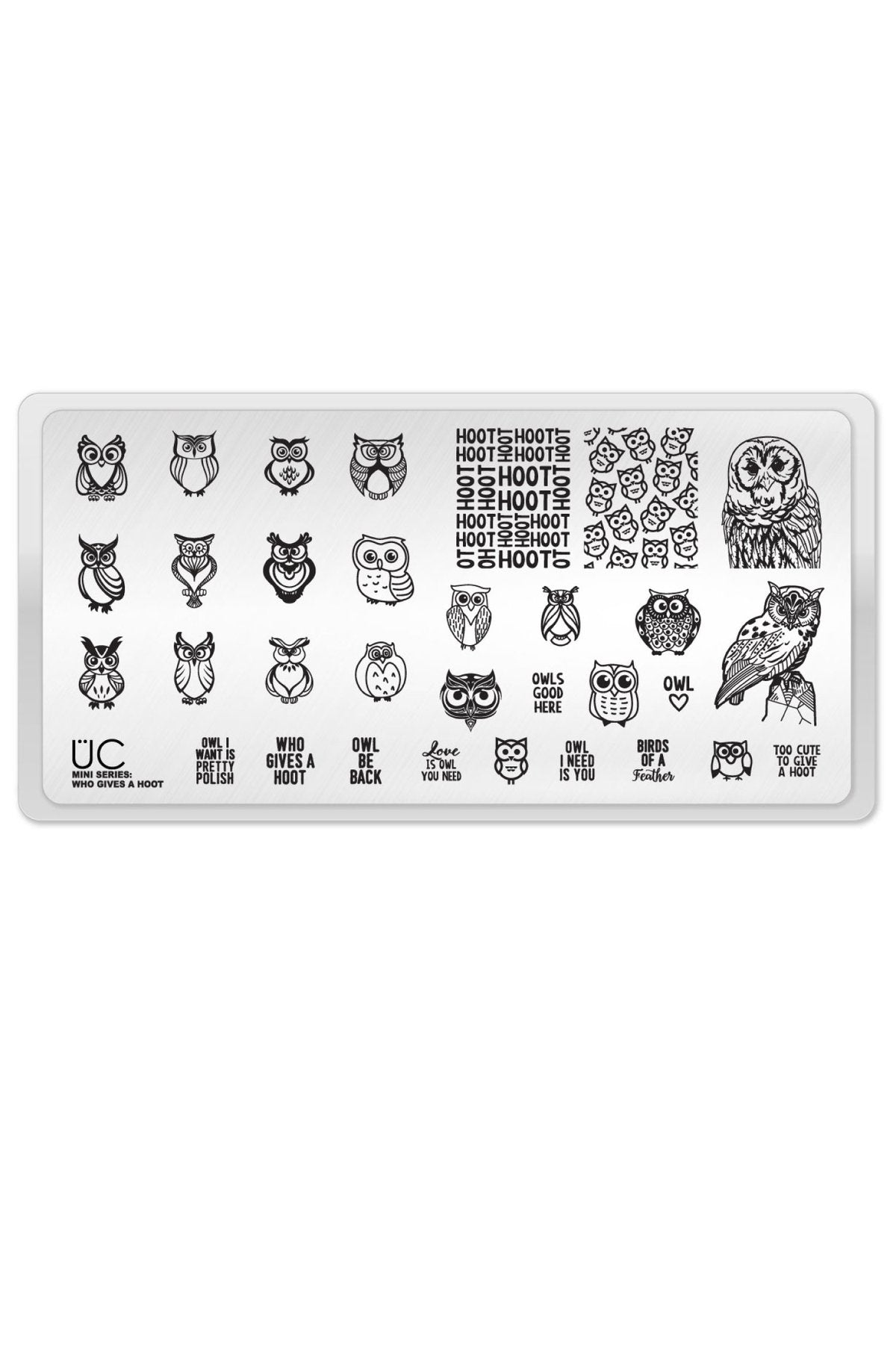 Who Gives a Hoot - Uber Chic Mini Stamping Plate