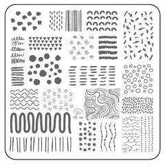 My Main Squiggle (CjS-146) - CJS Medium Stamping Plate