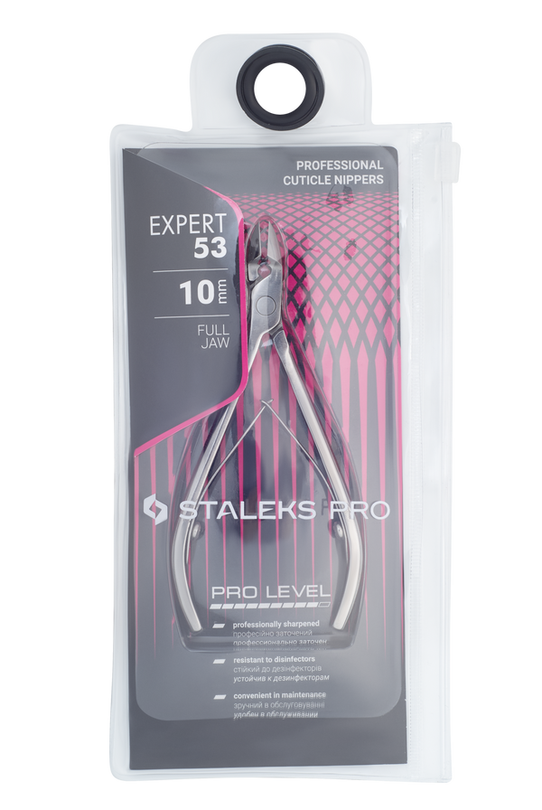 Staleks Pro EXPERT Professional Cuticle Nippers - 10mm - NE-53-10