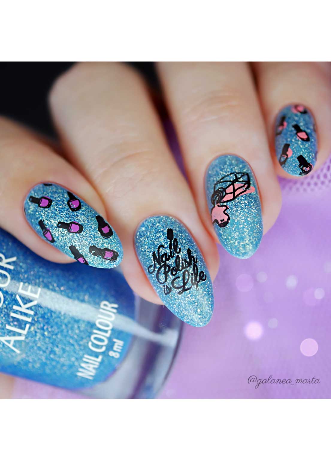 Nail Polish is LIFE! - Uber Chic Stamping Plate Secondary image