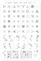 Painted Snowflakes (CjS C-30) - Clear Jelly Stamping Plate