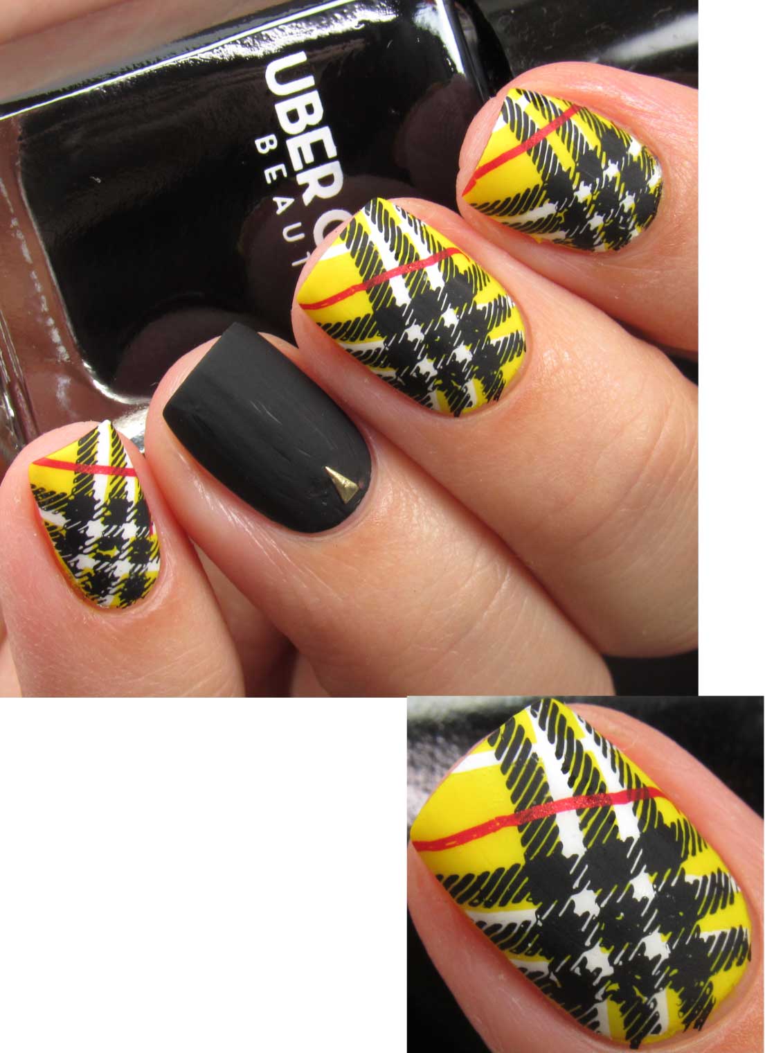 Pretty In Plaid 3 - Uber Chic Stamping Plate Secondary image