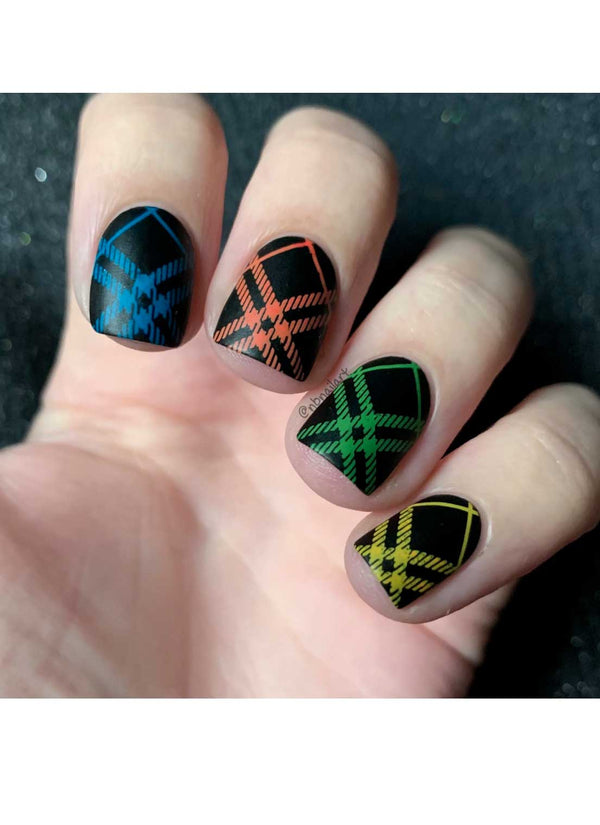 Pretty In Plaid 3 - Uber Chic Stamping Plate