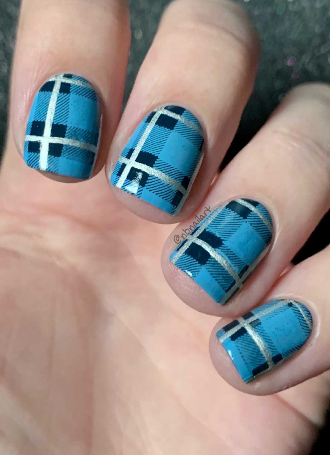 Pretty In Plaid 3 - Uber Chic Stamping Plate