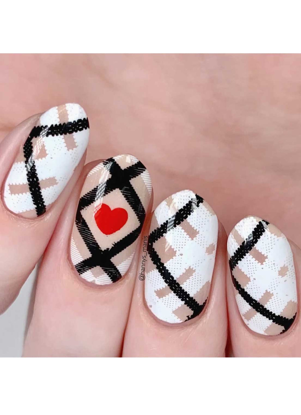 Pretty In Plaid 3 - Uber Chic Stamping Plate