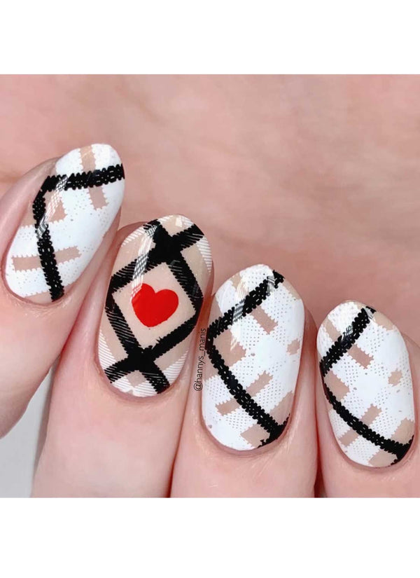 Pretty In Plaid 3 - Uber Chic Stamping Plate